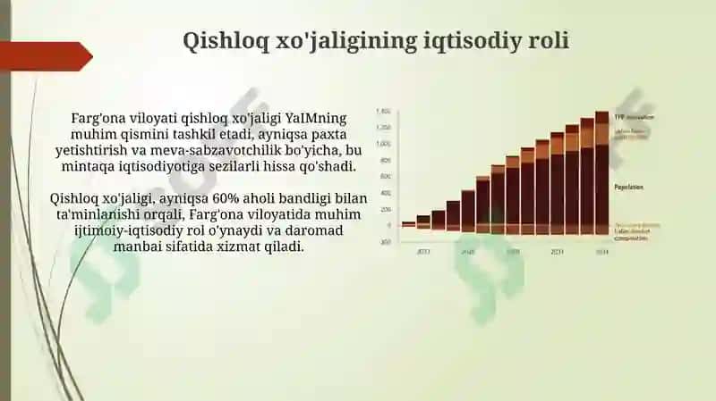 Fergana viloyati Yalpi Ichki Mahsuloti (YaIM) 6