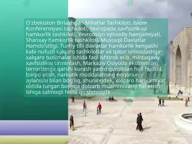 Oʻzbekistonning Mustaqil Davlatlar Hamdo'stligi Daği O`rni 6