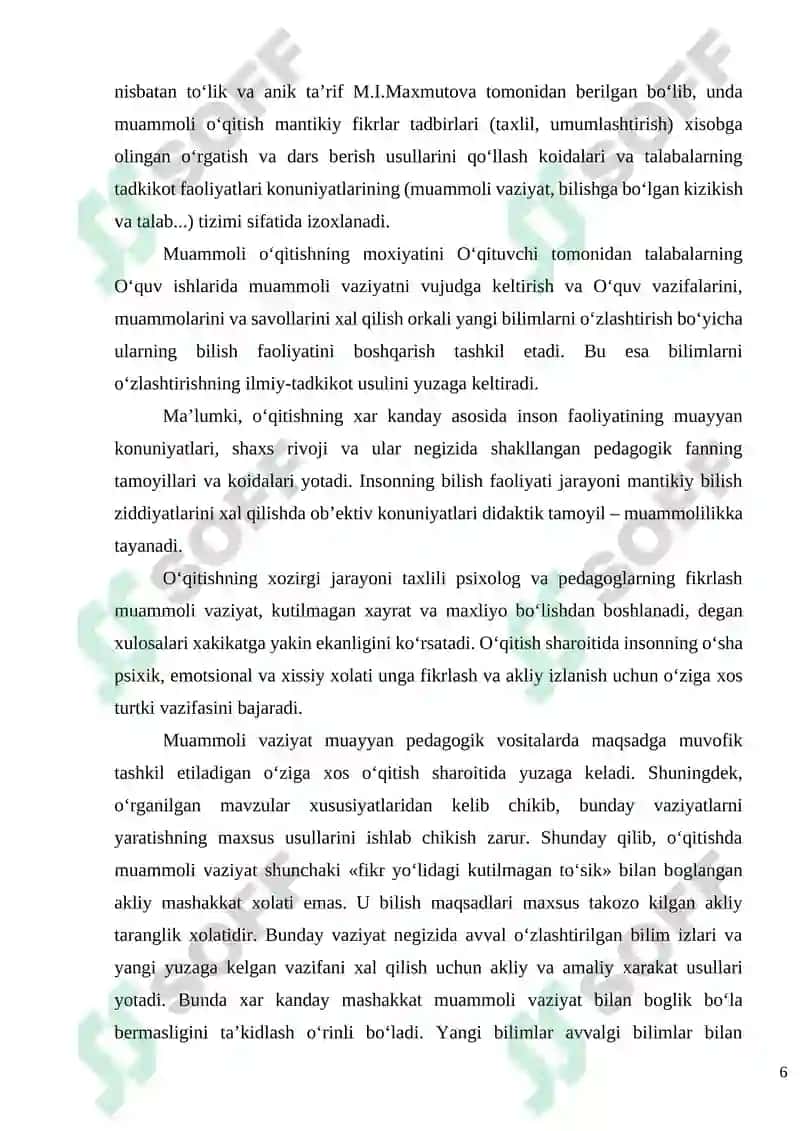 Muammоli o‘qitish tехnоlоgiyasi 6