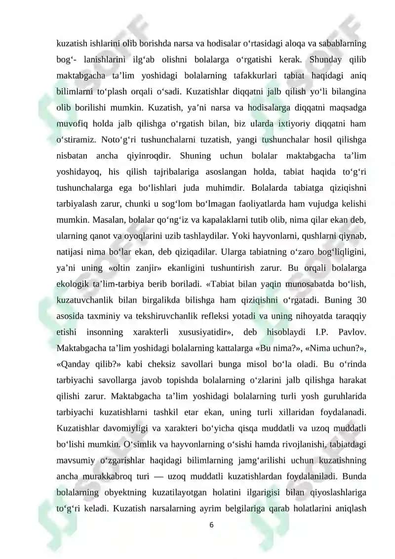 BOLALARNI TABIAT BILAN TANISHTIRISH METODLARI. 6