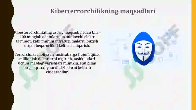 Kiberterrorizm va unda himoyalanish 6