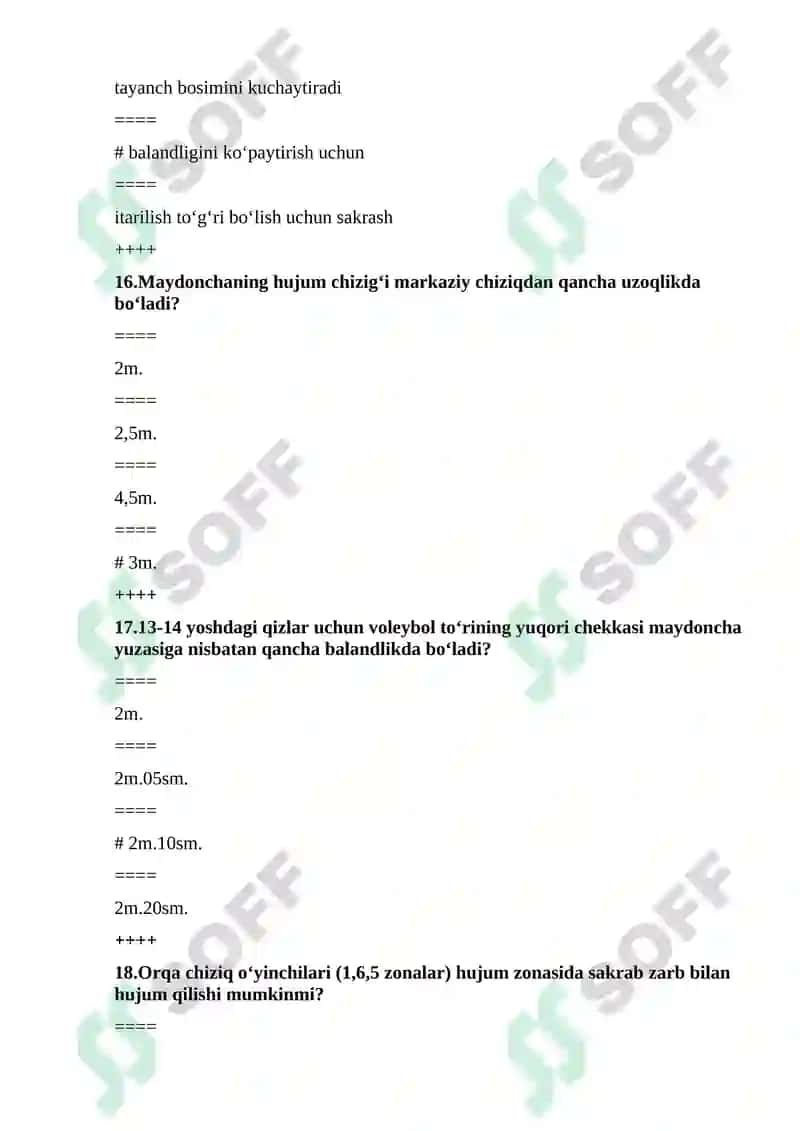 Sport mahoratini oshirish (Voleybol) 6