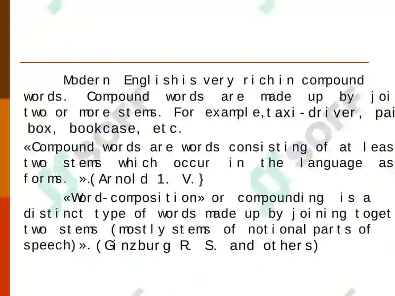 THE WORD-FORMING SYSTEM OF ENGLISH 6