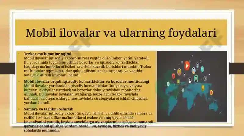 Iqtisodiyaxborotni qayta ishlash uchun mobil ilovalardan foydalanish 6