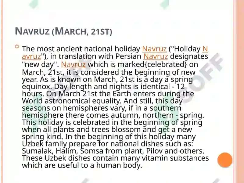 Holidays and Festivals of Uzbekistan 6
