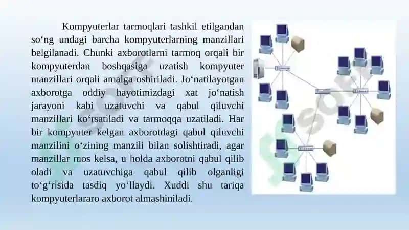 TARMOQ TEXNOLOGIYALARI VA INTERNET XIZMATLARI 6