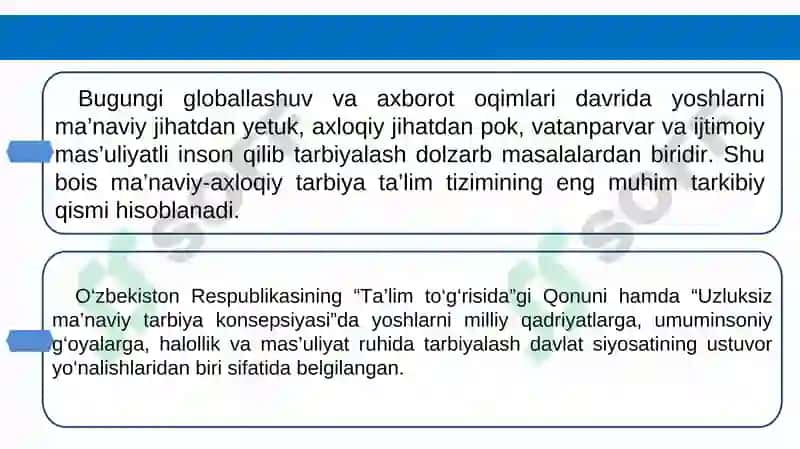 MA’NAVIY -AXLOQIY TARBIYA 6