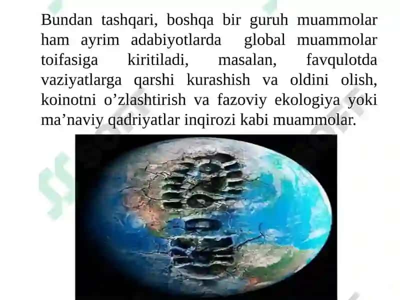 INSONIYATNINGGLOBAL MUAMMOLARI 6