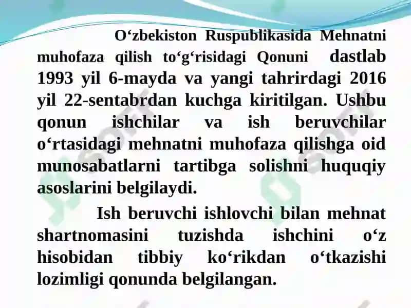 Mehnat muhofazasi 6