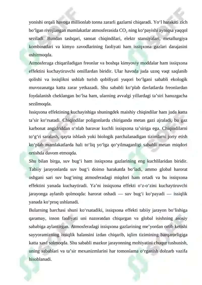 Issiqxona effekti 6