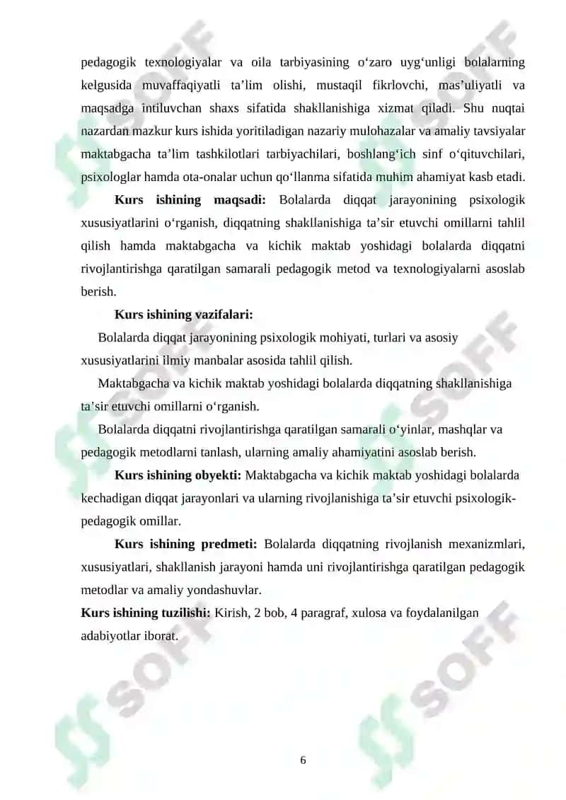 Bolalarda diqqatning rivojlanishi 6
