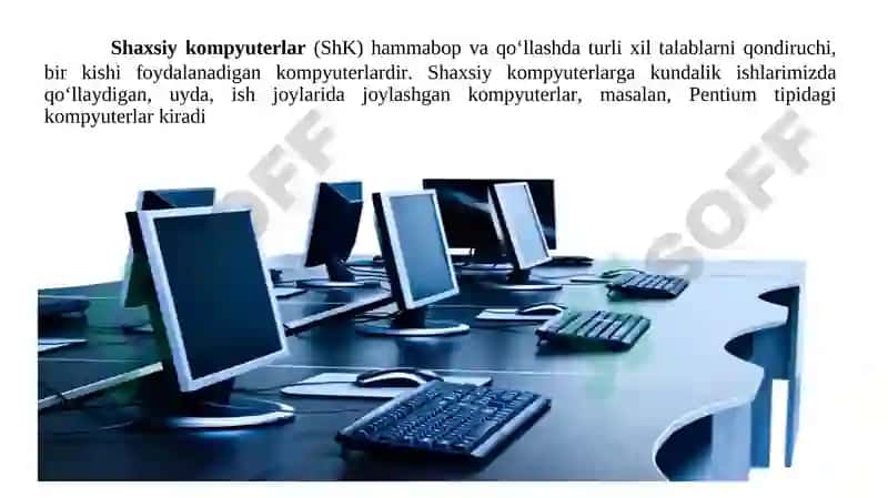 2-Ma’ruza. Kompyuterning texnik ta’minoti. 6