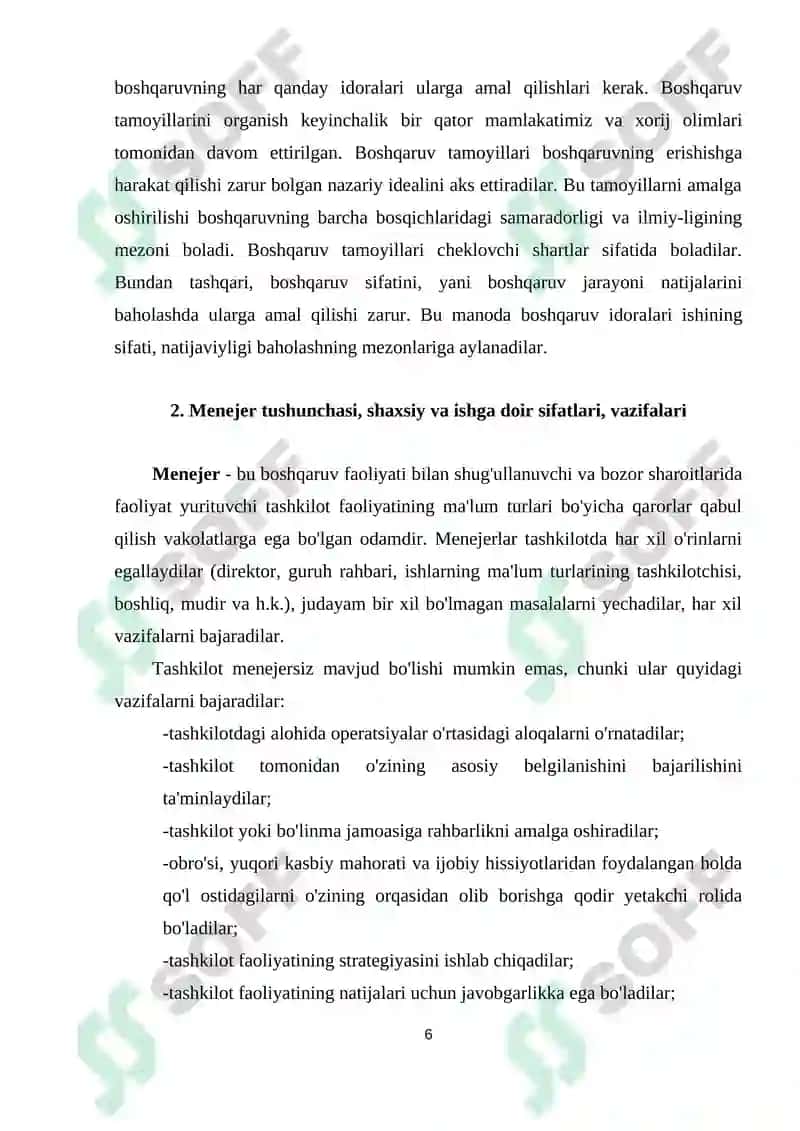 Menejmentda zamonaviy yondashuvlar va zamonaviy menejer uslubi hamda imidji 6