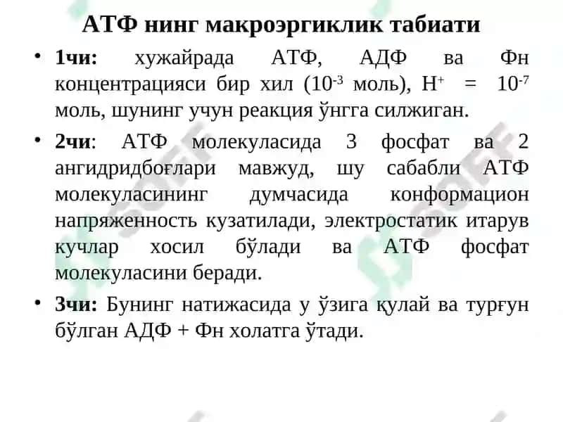 Биологик оксидланиш 6