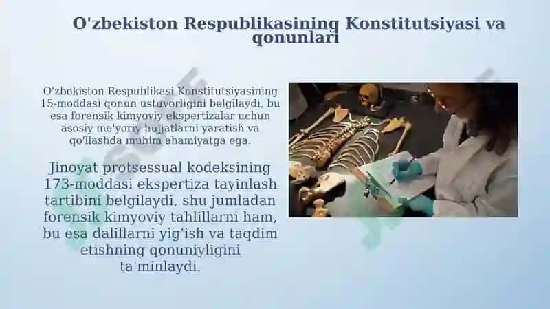 Sud kimyo ekspertiza amaliyotining me'yoriy hujjatlari 6
