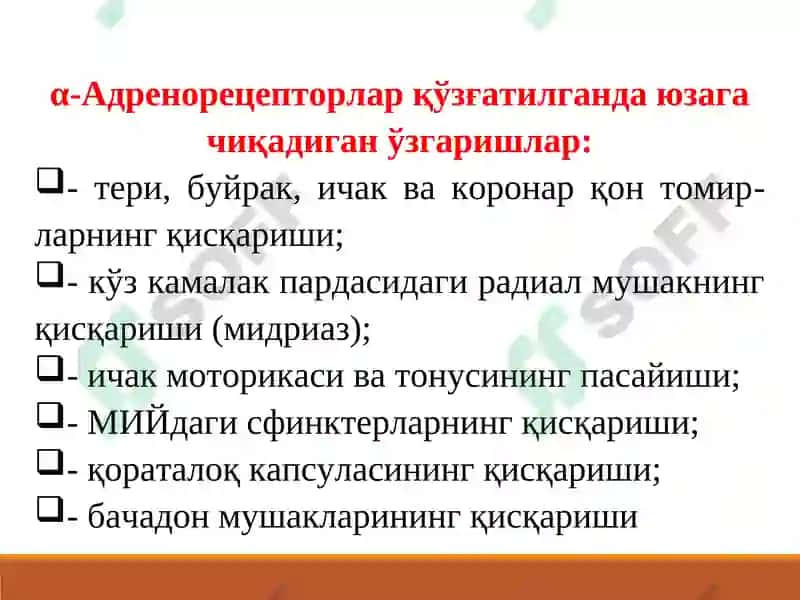 АДРЕНОМИМЕТИКЛАРСИМПАТОМИМЕТИКЛАР 6
