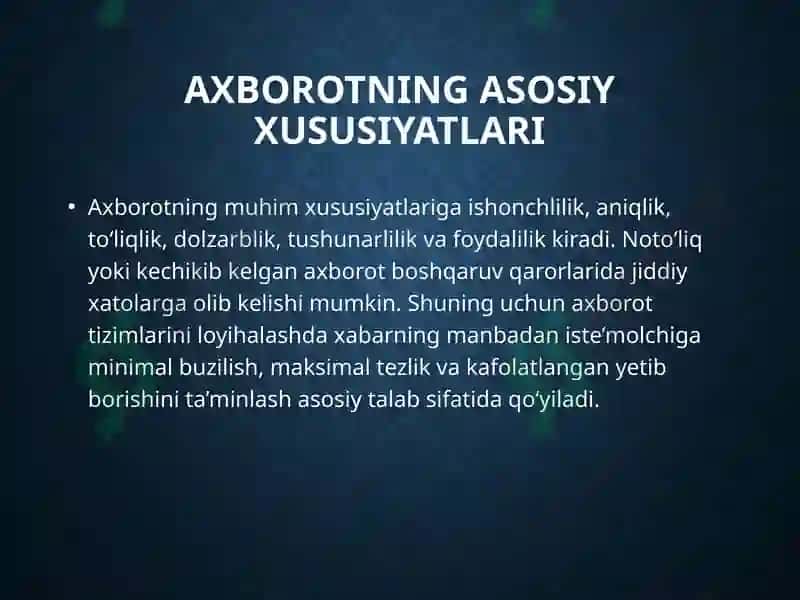 Axborottushunchasi 6