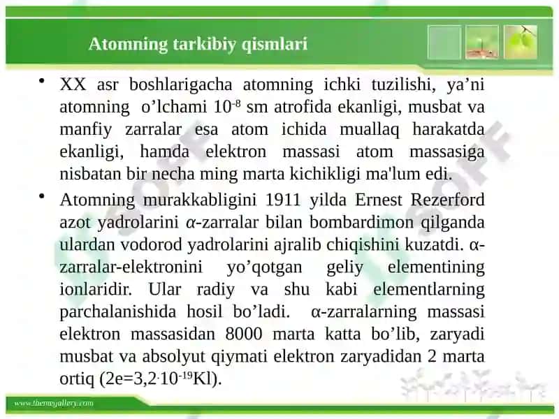 Atomning tuzilishi 6