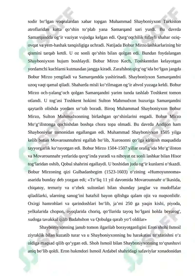 Shayboniylar sulolasida davrida diniy boshqaruv 6