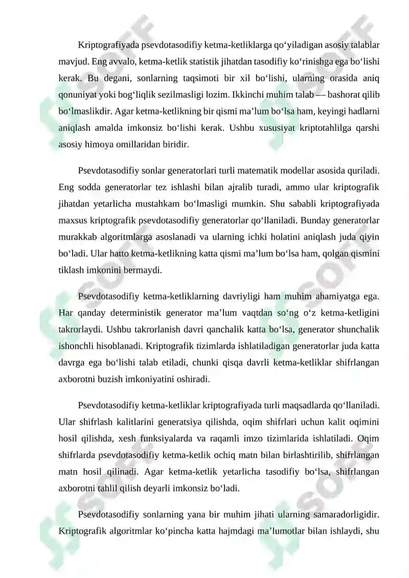 Kriptografiyada sonli ketma-ketliklarning tatbiqi 6