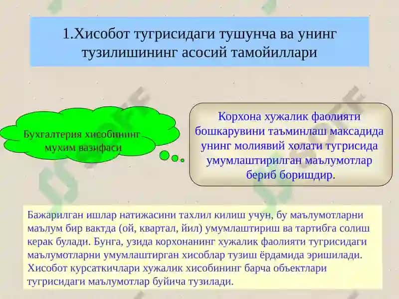 Молиявий хисобот 6