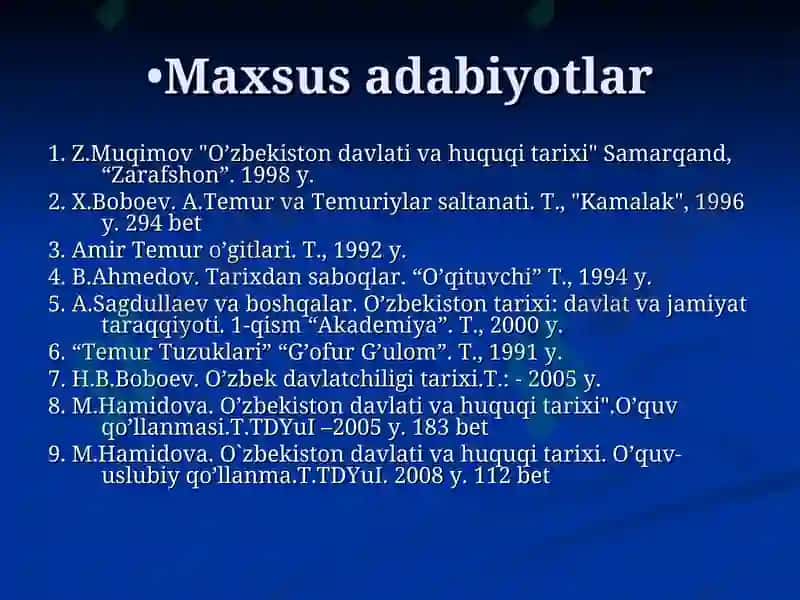 Amir Temur Va TemuriylarImperiyasi Davlati Va Huquqi 6