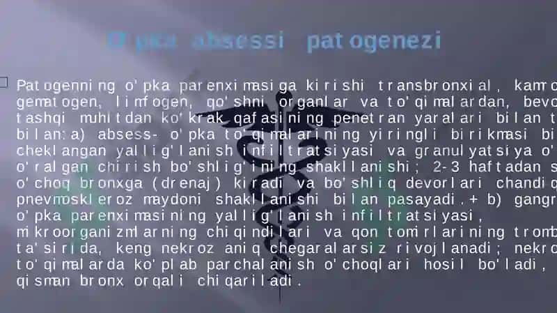 O’PKA ABSESSI VA GANGRENASI ETIOLOGIYASI 6