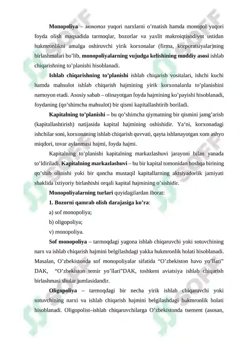 Raqobat kurashining shakllari va usullari 6