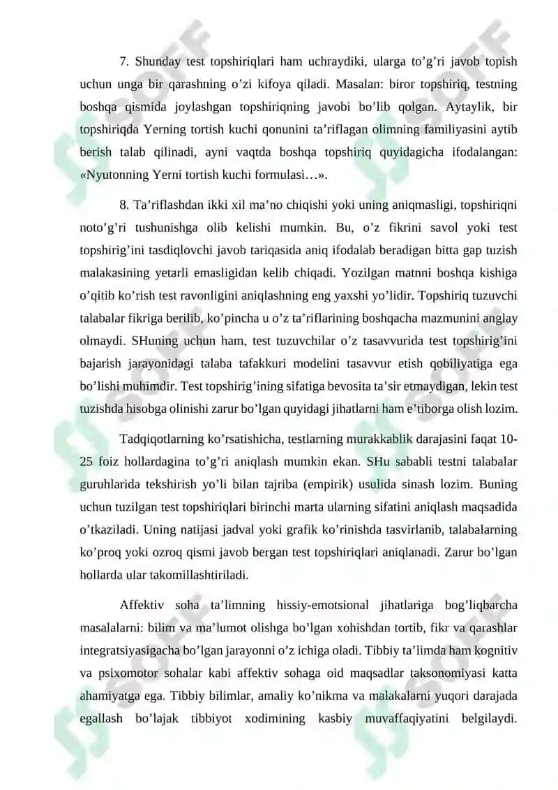 O‘ZBEKISTONDA VA XORIJDA PEDAGOGIK TESTNING RIVOJLANISHI 6