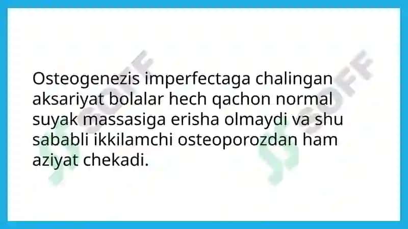 Suyaklarning rivojlanish-buzilishlari 6