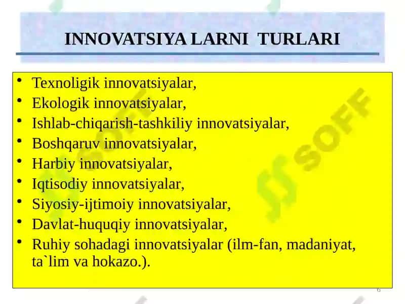 Milliy Innovatsion Tizim 6
