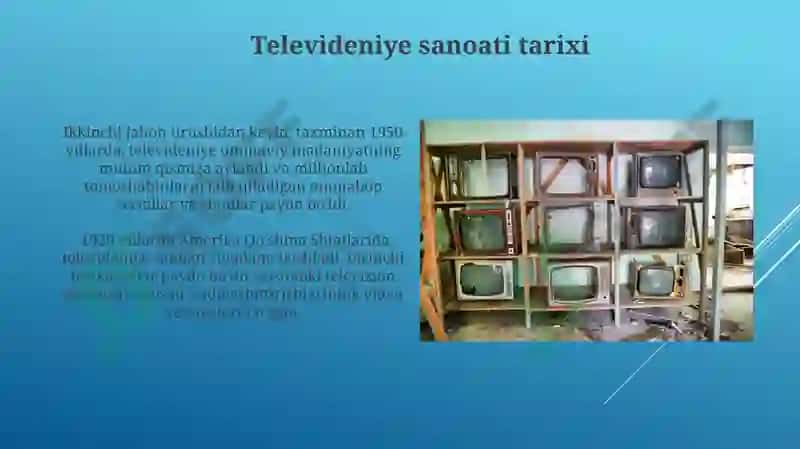 Televideniya sanoati sifatida 6