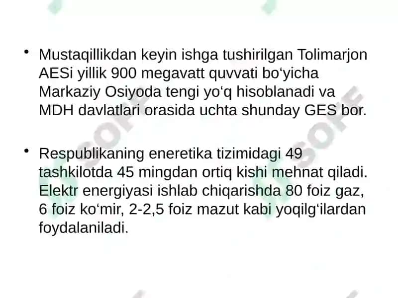 ENERGIYA qayta tiklanadigan manbalarini topish 6