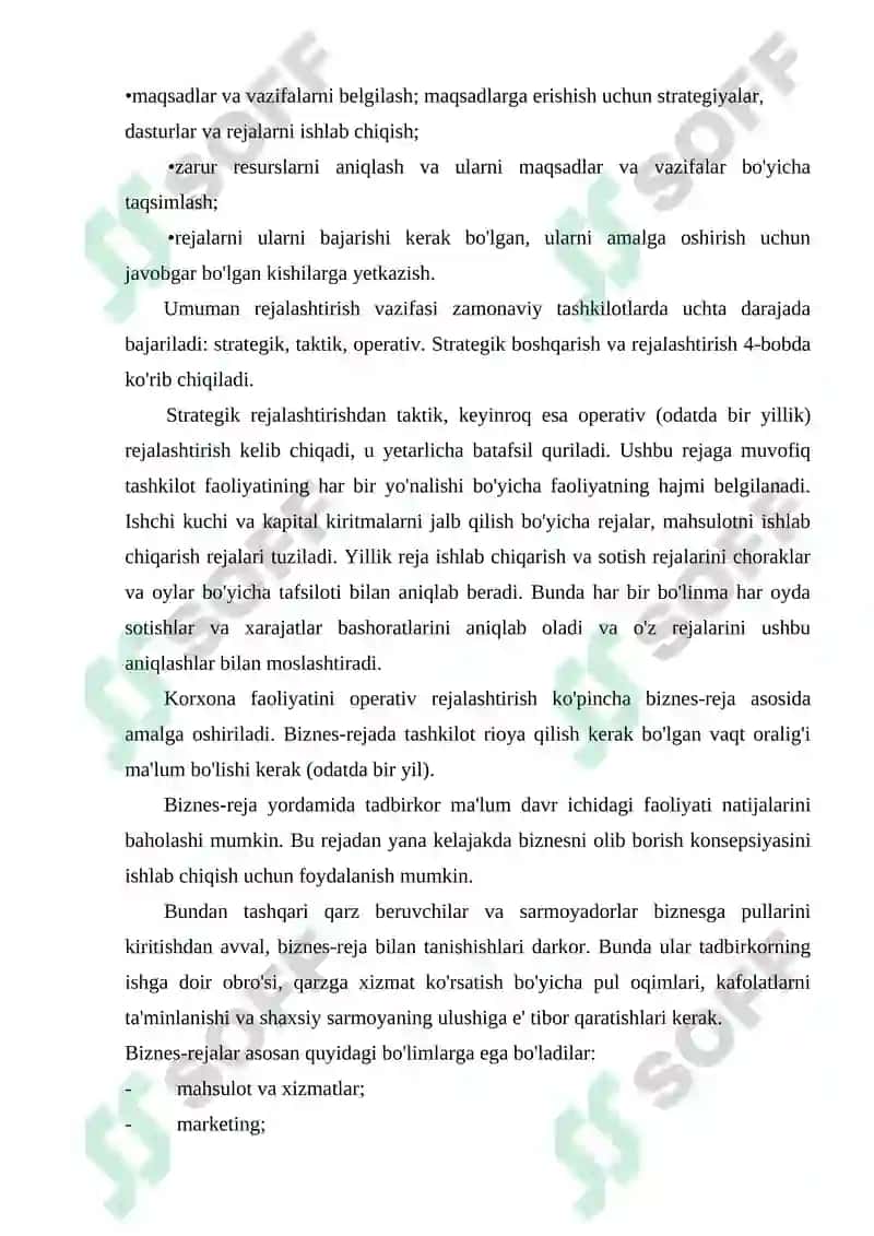 Menejment texnologiyasi 6