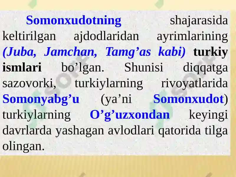 Somoniy Davlati va Qoraxoniylar Davlati 6