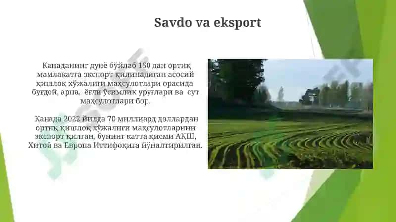 Kanada qishloq xo‘jaligi 6