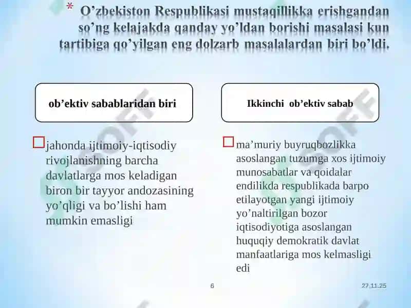 O'zbekiston mustaqil taraqqiyot yoʻlida 6