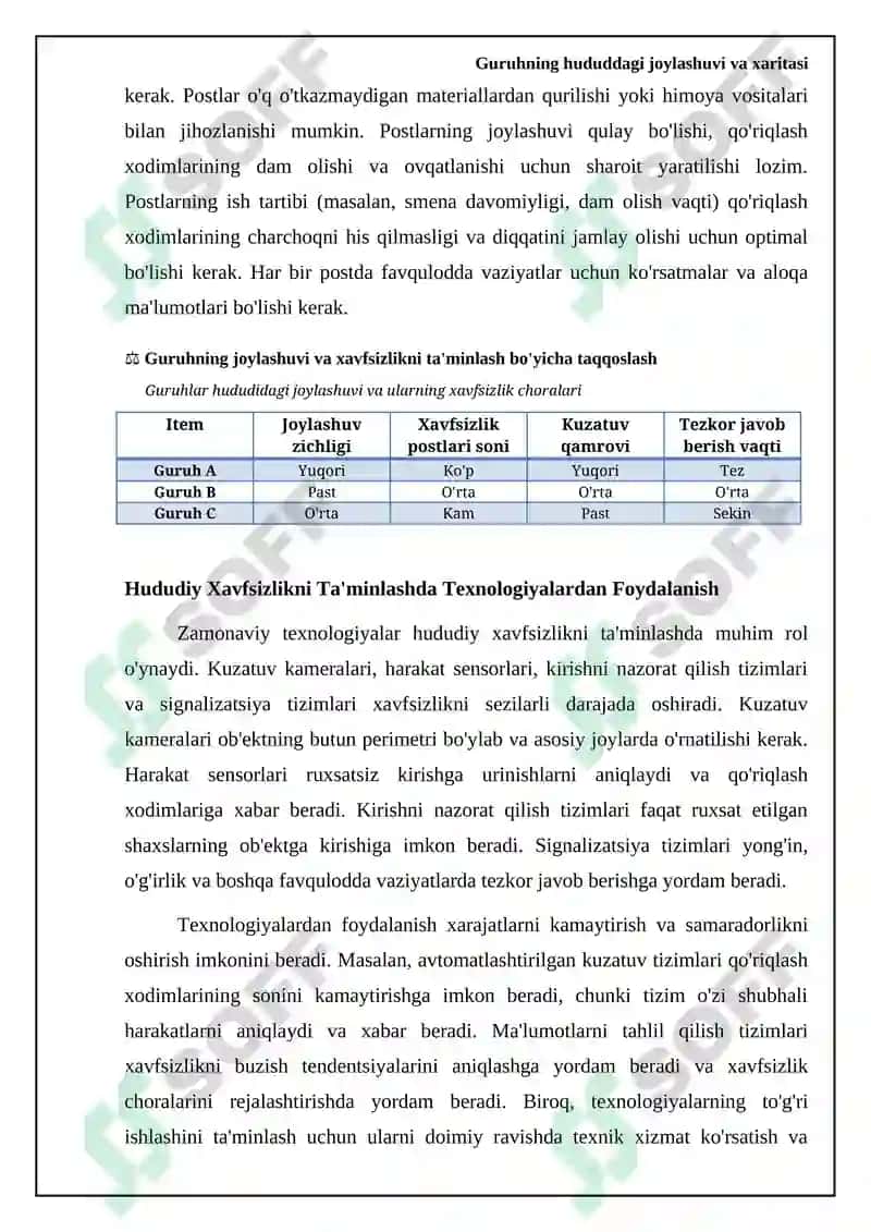 GURUHNING HUDUDGA JOYLASHUVI VA SOQCHI QURIQLOVI 6