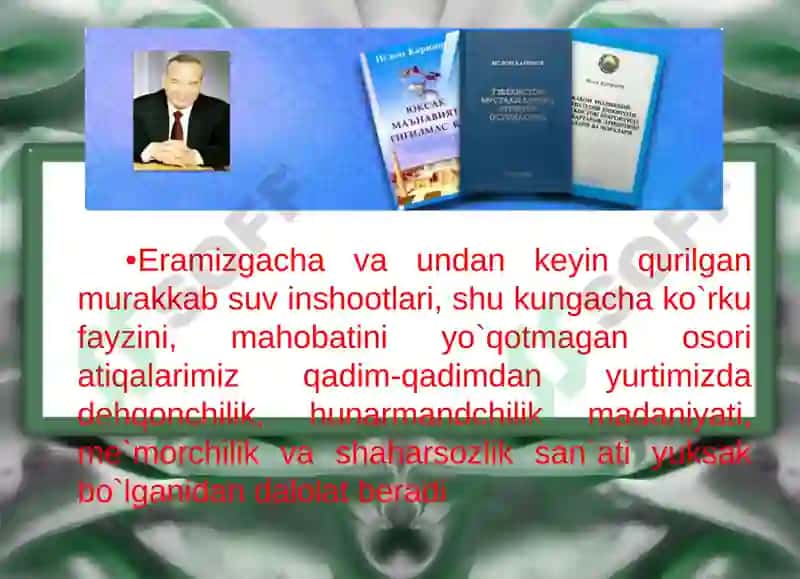 Tarixiy xotirasiz kelajak yo`q 6