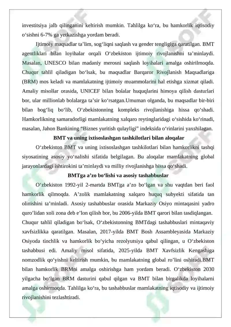 Xalqaro Tashkilotlar bilan Hamkorlik 6