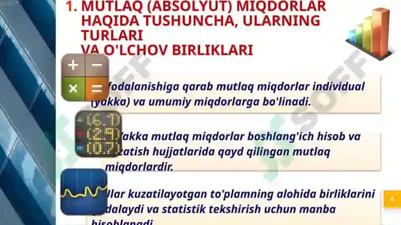 O’rtachamiqdorlar va variatsiya ko’rsatkichlari 6