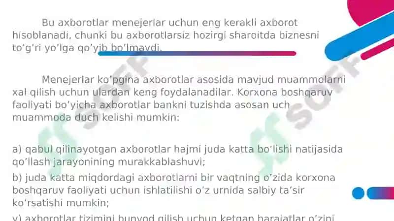 TURIZM VA MEHMONXONA TASHKILOTLARIDA AXBOROT VA KOMMUNIKATSIYA 6