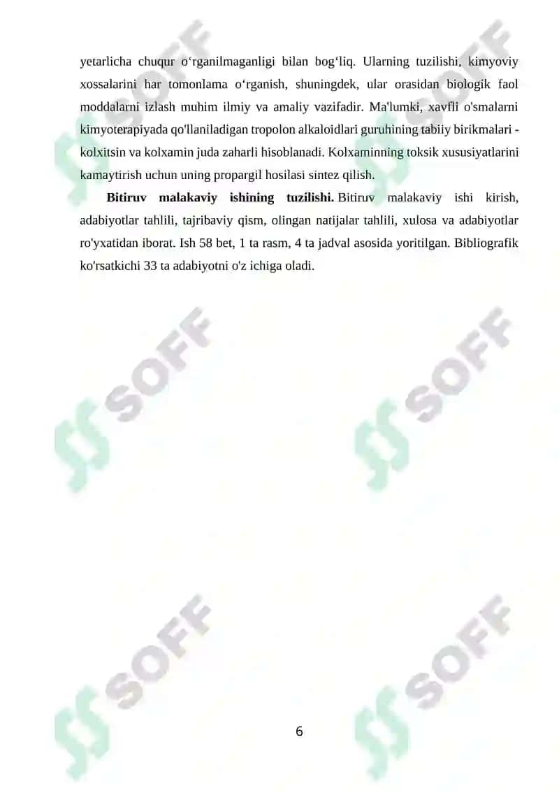 KOLXAMINNING OLINISHI, XOSSALARI VA TUZILISHI 6