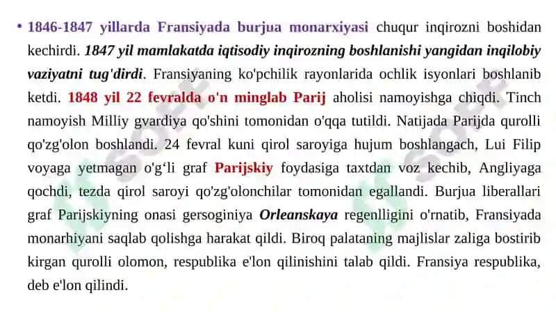 Yevropa davlatlari 1815-1850-yillarda 6