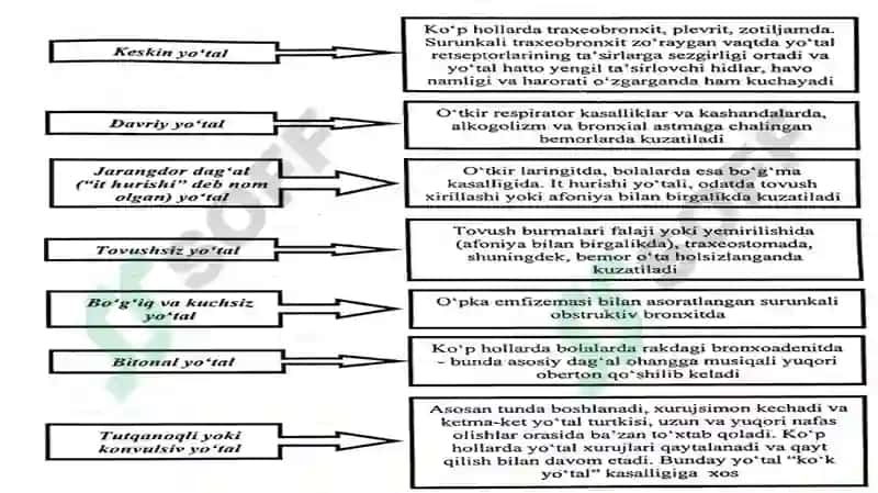 Oʻpka kasalliklari simtomatologiyasi 6