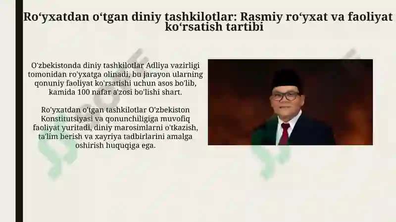 O'zbekistonda faoliyat yurituvchi diniy tashkilotlar 6