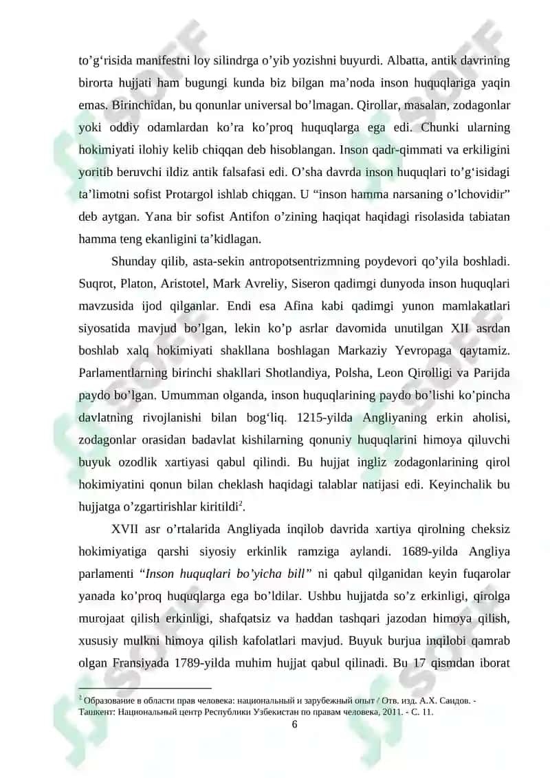 inson huquqlari toʻgʻrisidagi xalqaro bill 6