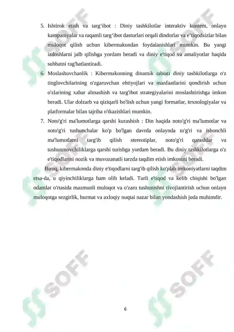 KIBER MAKONDA DINIY E’TIQOD TARG’IBOTI 6