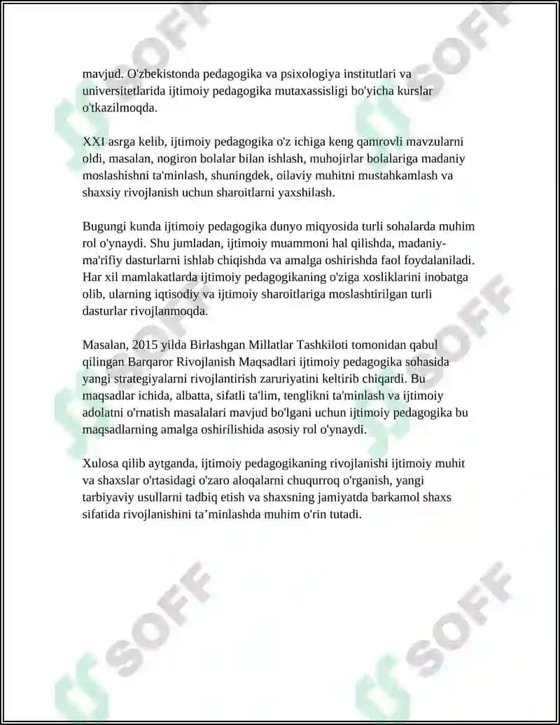IJTIMOIY PEDOGOKIKANING TARIXI 6