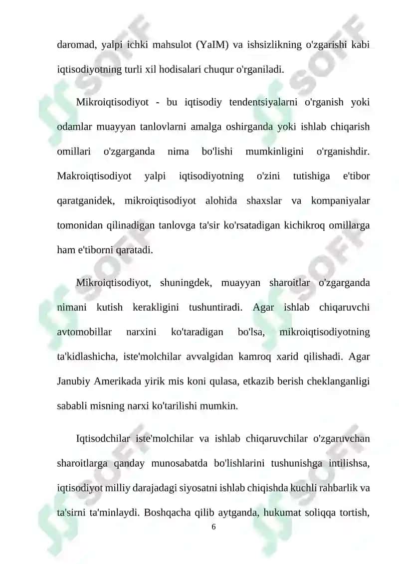 Moliya va iqtisodiyot sohasida ma’lumotlar 6